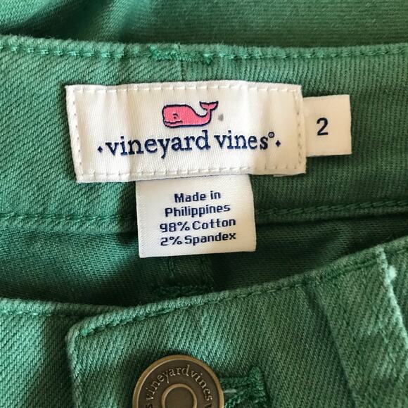 Vineyard Vines Raw Edge Skinny Jeans Green - Picture 3 of 4